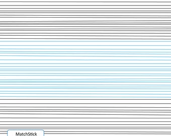 MATCHSTICK - READ description Digital Pattern Edge to Edge Longarm Quilting, Pantograph Handiquilter Gammill Statler Stitcher Bernina Modern