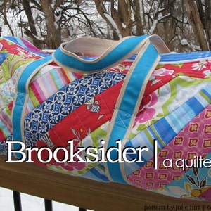 The Brooksider: A Quilted Duffel Bag Instant Digital Download duffle pattern carry all weekender overnight sleepover image 2