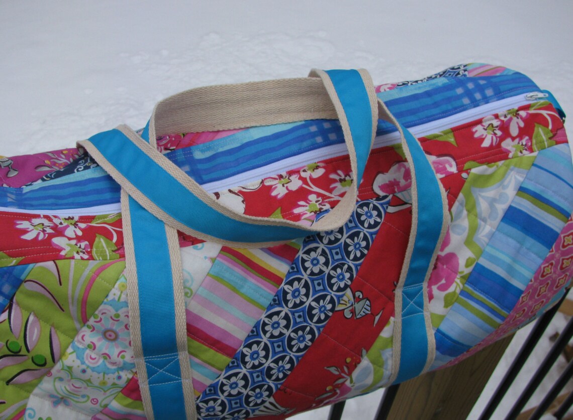 The Brooksider: A Quilted Duffel Bag instant Digital - Etsy