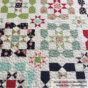CARTWHEELS-Padrão digital acolchoado de braço longo, pantógrafo handiquilter Bernina Gammill Statler Stitcher braço longo borda a borda imagem 3