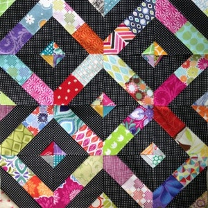 Scrap Medley 3" 4" 5" 6" Paper Piecing Pattern for Sewing or Quilt Blocks PDF Instant Download