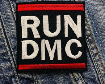 Run Dmc Embroidered Patch Badge Applique Iron on
