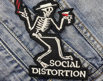 Social Distortion Embroidered Patch Badge Applique Iron on