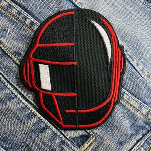 Daft Punk (2) geborduurde badge appliqué opstrijkbaar
