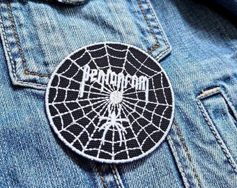 Pentagram Untergrund Band Heavy Metal Sp 382765 Embroidered Patch Badge Applique Iron on