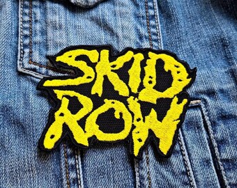 Skid Row Gold Hard Rock Hair Metal Band 383006 Embroidered Patch Badge Applique Iron on
