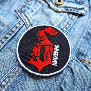 Shinedown Rockband Röd Svart 382994 Broderad Tygmärke Applikation Stryk-på