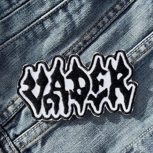 Vader (3) Broderad lapp med applikation, strykbar