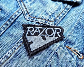 Razor Embroidered Patch Badge Applique Iron on