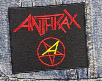 Anthrax Embroidered Patch Badge Applique Iron on