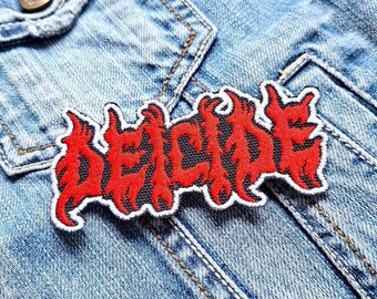 Deicide Band Badge gesticktes Eisen 25628E Gestickter Aufnäher Abzeichen Applikation Eisen auf