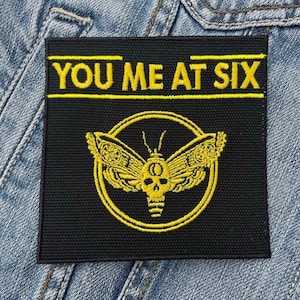 Broderad lapp med etikett "You Me At Six" (4) - Strykbar