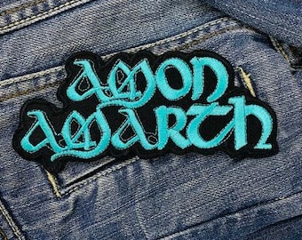 Amon Amarth Square Embroidered Patch Badge Applique Iron on