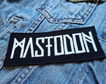 Mastodon Gestickter Aufnäher Abzeichen Applikation Aufbügler