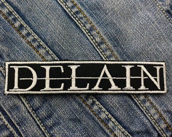 Parche bordado Delain con aplique para planchar
