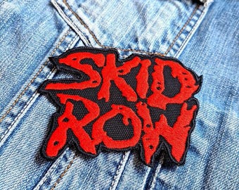 Skid Row Red Hard Rock Hair Metal Band 383007 Embroidered Patch Badge Applique Iron on