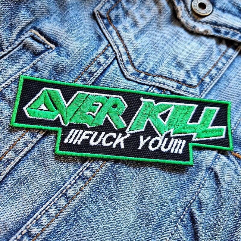 Toppa Ricamata Overkill Thrash Da Stirare – Accessorio Unico Per Il Tuo Look
