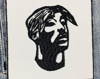 Tupac 2Pac Embroidered Patch Badge Applique Iron on