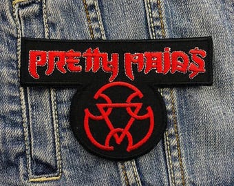 Parche bordado de Pretty Maids, aplique para planchar