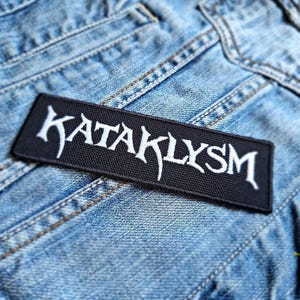 Kataklysm Symbol Embroidered High Quality Logo Doom Metal Black 534592 Embroidered Patch Badge Applique Iron on