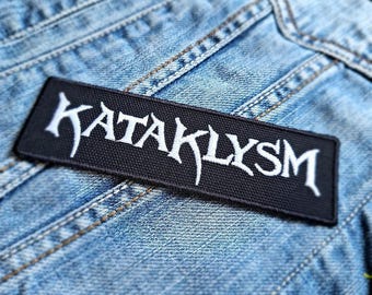 Kataklysm Symbol Embroidered High Quality Logo Doom Metal Black 534592 Embroidered Patch Badge Applique Iron on