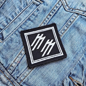 Parche bordado con insignia de Marilyn Manson para planchar
