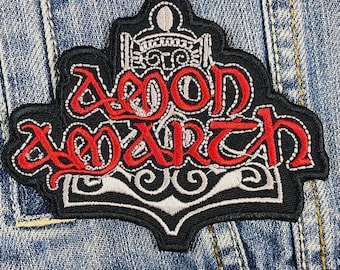 Amon Amarth Türkis .Jpeg gestickte Aufnäher Badge Applikation Eisen auf
