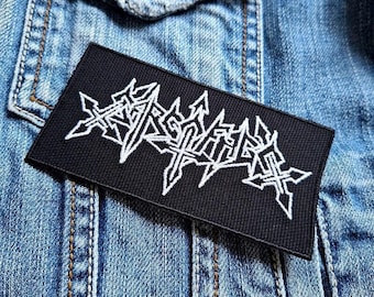 Sarcofago Silver Thrash Und Black Metal 534887 Embroidered Patch Badge Applique Iron on