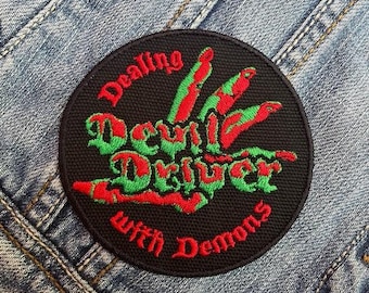 The Devil Driver (2) Embroidered Patch Badge Applique Iron on