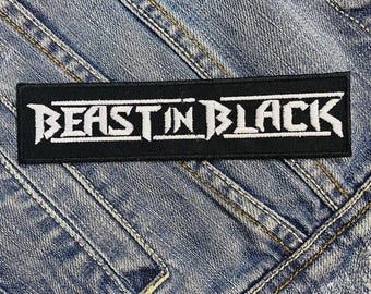 Beast In Black Embroidered Patch Badge Applique Iron on