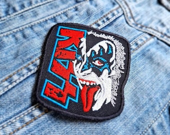 Kiss Gene Simmons Tongue Hq 382350 Embroidered Patch Badge Applique Iron on