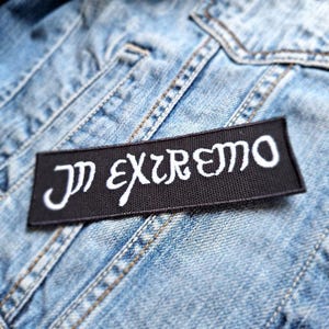 In Extremo Ex Medeltiden Rock 382261 Broderad Tygmärke Applikation Stryk-på