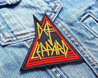 Def Leppard Hard Rock Band 2 381975 Embroidered Patch Badge Applique Iron on