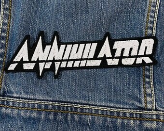 Annihilator Red Embroidered Patch Badge Applique Iron on