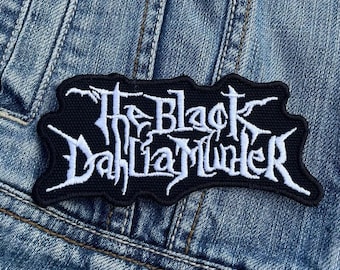 The Black Dahlia (2) Embroidered Patch Badge Applique Iron on
