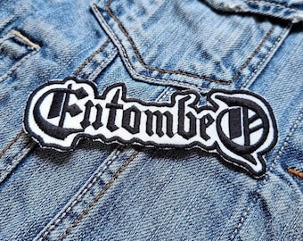 Entombed Death Metal Band schwarz weiß 382080 Aufnäher Aufnäher Aufnäher Aufbügler