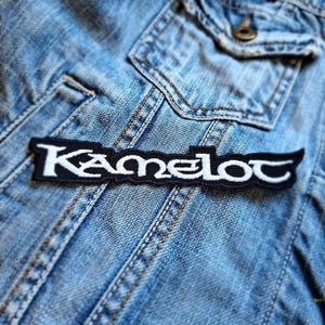 Kamelot Black Silver Us Melodic Power Meta 382319 Embroidered Patch Badge Applique Iron on