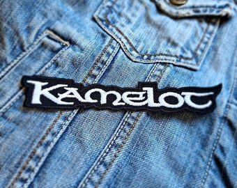 Kamelot Schwarz Silber US Melodic Power Meta 382319 Gestickter Aufnäher Badge Applikation Aufbügler