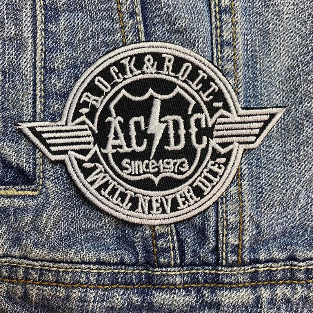 Acdc Ac Dc Band 34 Embroidered Patch Badge Applique Iron On - Etsy