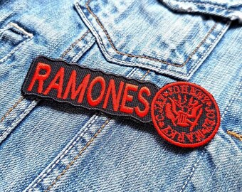 Ramones Red 1 382848 Embroidered Patch Badge Applique Iron on