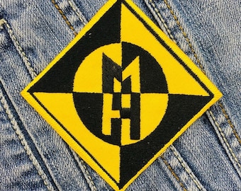 Machinekop geborduurde patch badge appliqué opstrijkbaar