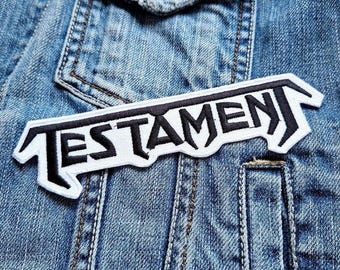 Parche bordado Testament 0Ed0D3, insignia, apliques para planchar