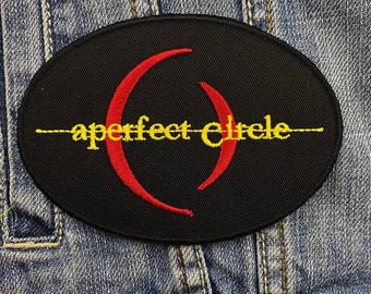 A Perfect C Orange Embroidered Patch Badge Applique Iron on