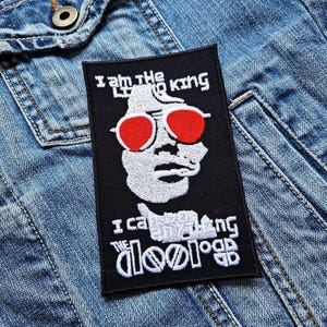 The Doors I Am Lizard King Hq 383168 Embroidered Patch Badge Applique Iron on