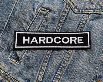 Hardcore 876Bf4 Embroidered Patch Badge Applique Iron on