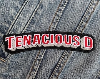 Tenacious D (3) Aplique de crachá bordado com ferro