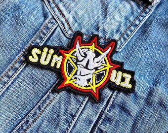 Sum 41 Suem Rock Band 383112 (2) Embroidered Patch Badge Applique Iron on