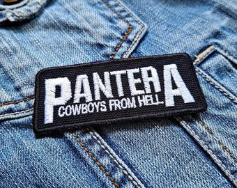 Pantera Cowboys From Hell 382736 Embroidered Patch Badge Applique Iron on