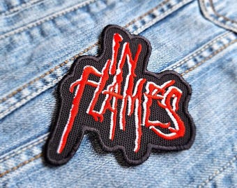 In Flames 435815 Embroidered Patch Badge Applique Iron on