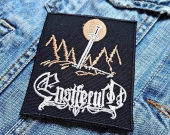 Ensiferum Embroidered (Pagan Folk Viking Black Metal)2 Embroidered Patch Badge Applique Iron on